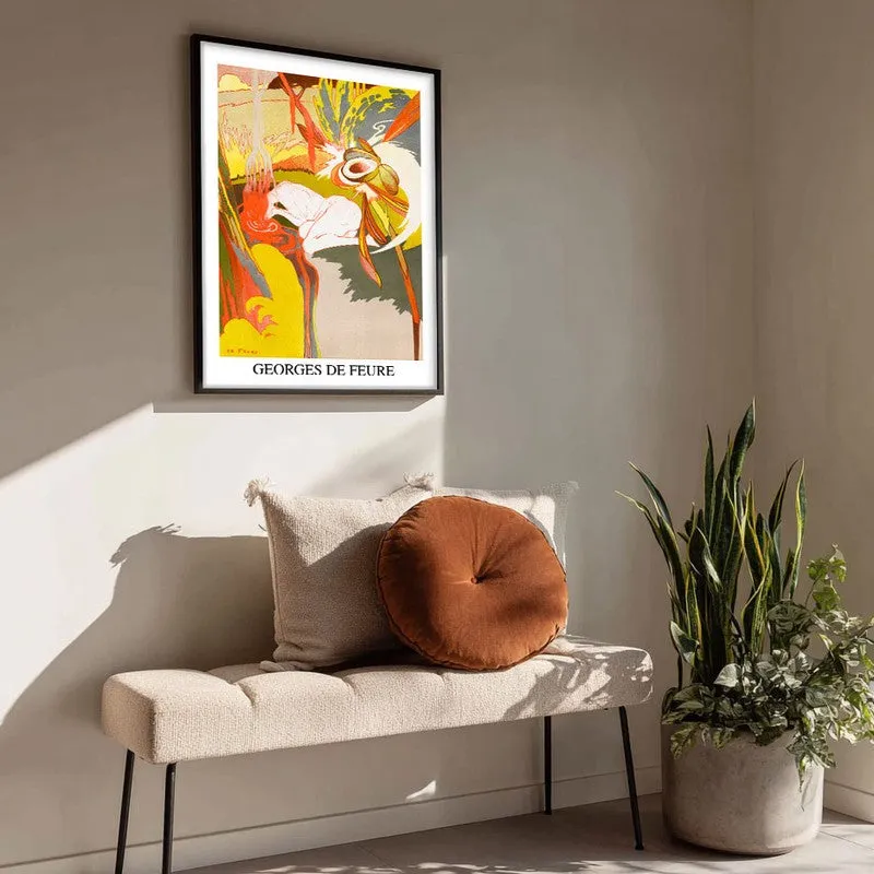 The Source Of Evil (La Source Du Mal) Georges De Feure Archival Canvas Wall Painting - Black Frame media 4
