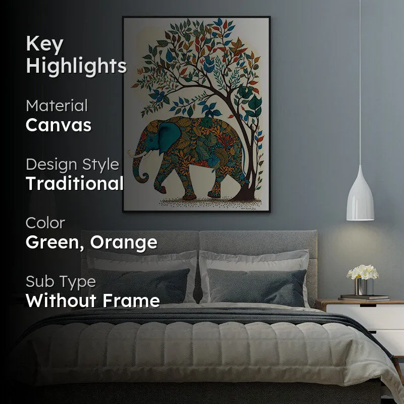 Azure Haathi Wall Art media 2