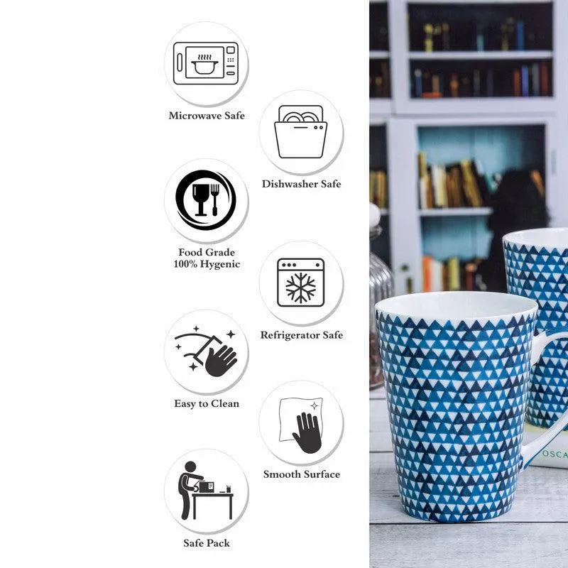 Avena Bone China Coffee Mug (360 mL Each) - Set of Two media 5