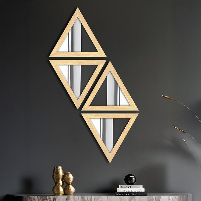 Trio Reflect Wall Mirror (Beige) - Set Of Four media 4