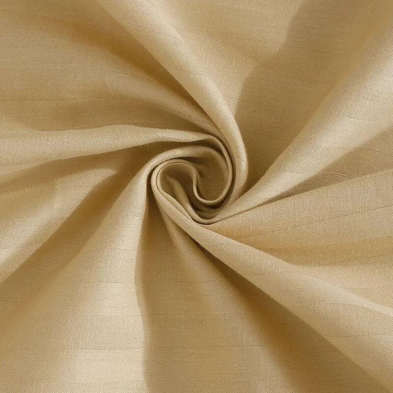 Adalyn Striped Cotton Bedsheet (Beige) - 210 TC media 7
