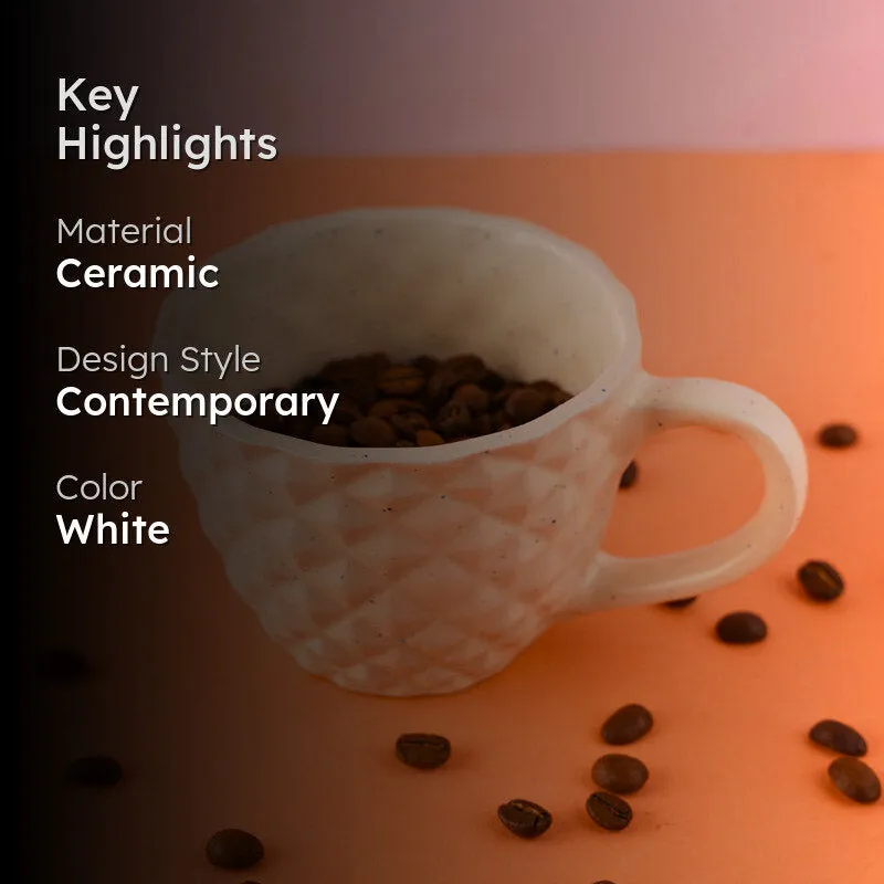 Rossana Ceramic Coffee Mug (220 mL) media 2