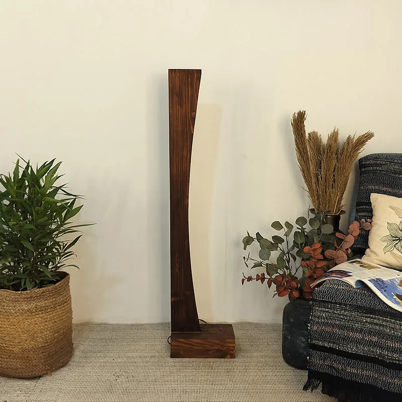 Emporio Wooden LED Floor Lamp media 3