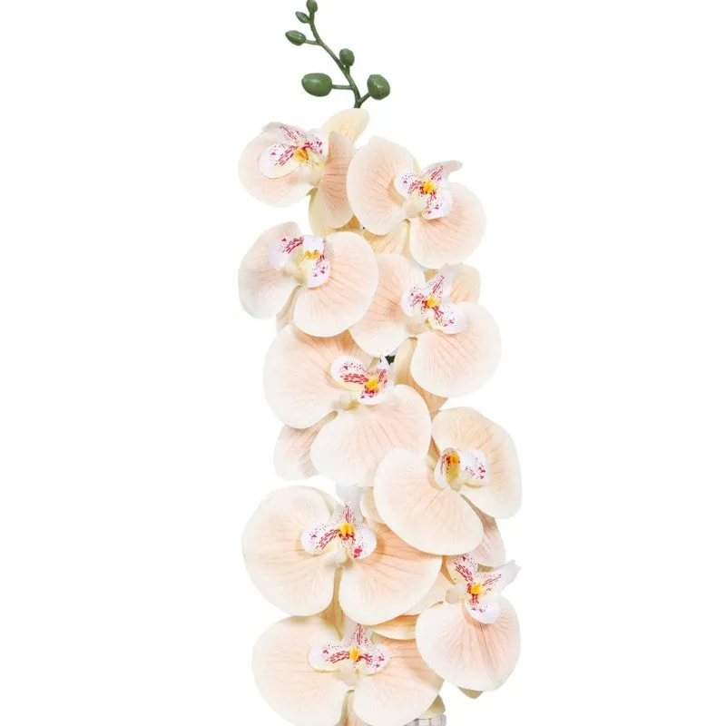 Graceful Artificial Orchids Flower Stick - Peach media 4