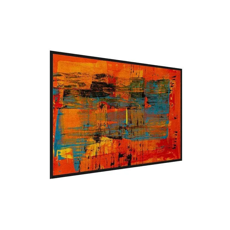 Close-Up Abstract Canvas Wall Painting - Black Frame media 3