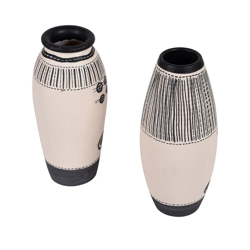 Vishaka Terracotta Vase - Set of Two media 5