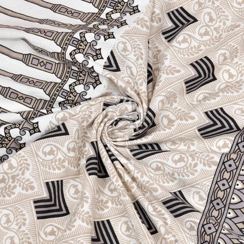 Lux-Raven Cotton Bedsheet (Brown) - 260 TC media 3