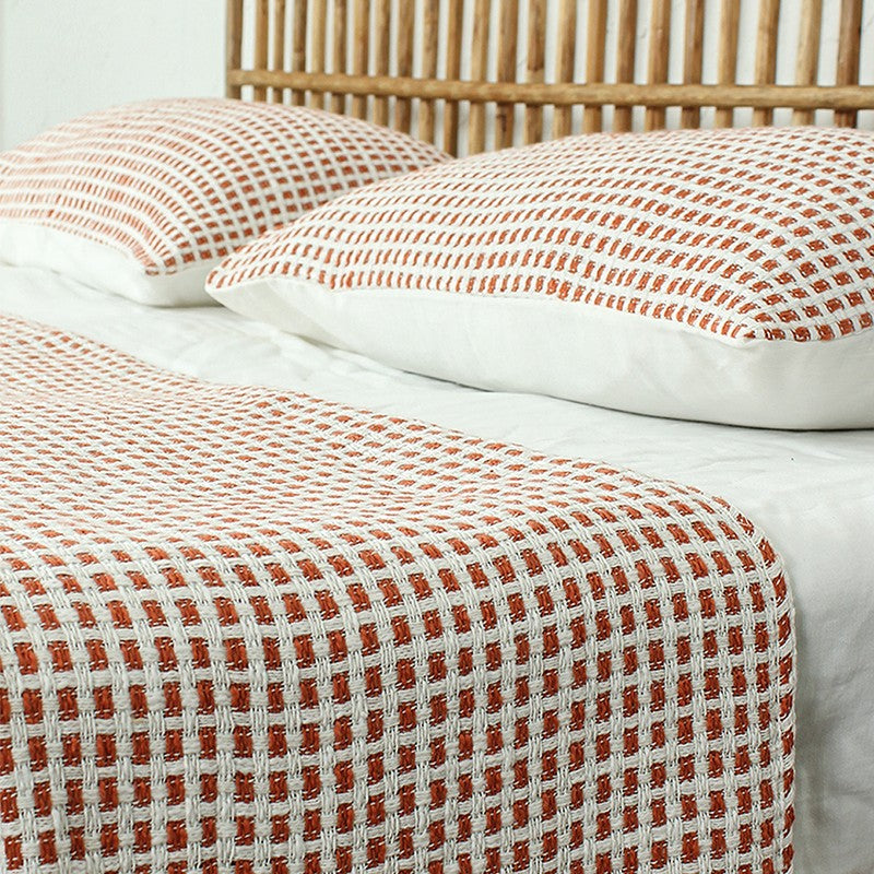 Elys Weave Tufted Bedcovers - Orange media 5