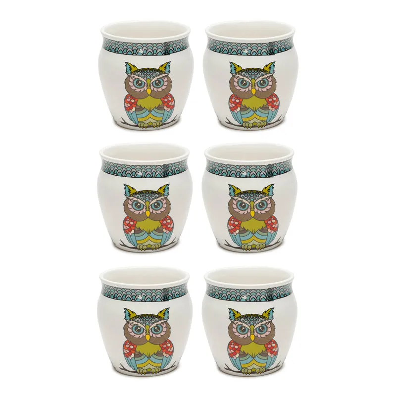 Owls Perch Handcrafted Ceramic Kulhad (220 mL) - Set Of Six media 3