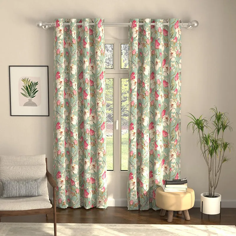Urban Space Flora Nova Curtain (Sage) - Set Of Two media 3