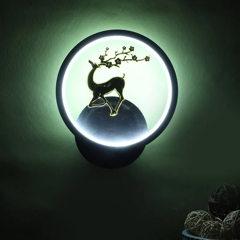 Stag Deer Iron Wall Lamp media 9