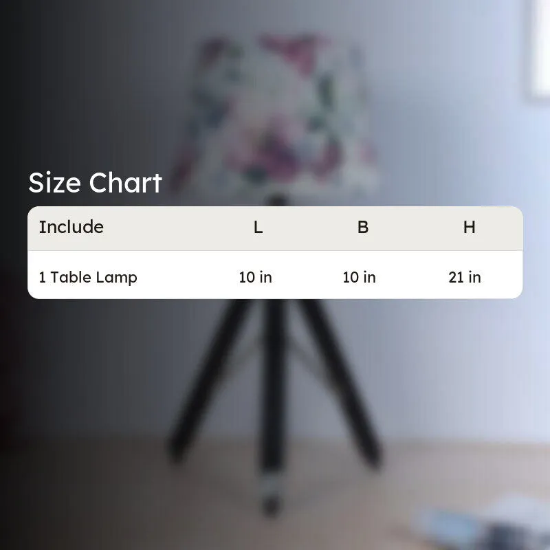 Lumikko Fold Tripod Mango Wood Table Lamp - Multicolor media 6