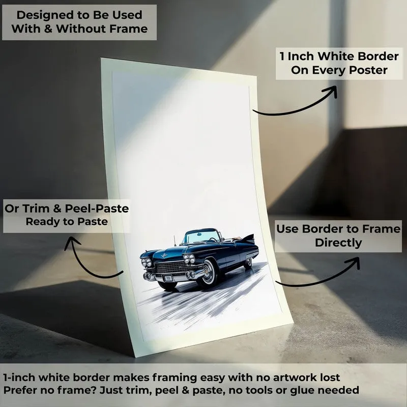 Midnight Cruiser Wall Poster - Blue media 9