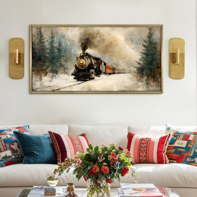 Steamcloud Canvas Wall Painting With Frame