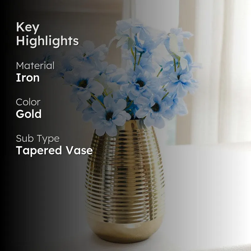 Hama Ribbed Metal Vase media 2