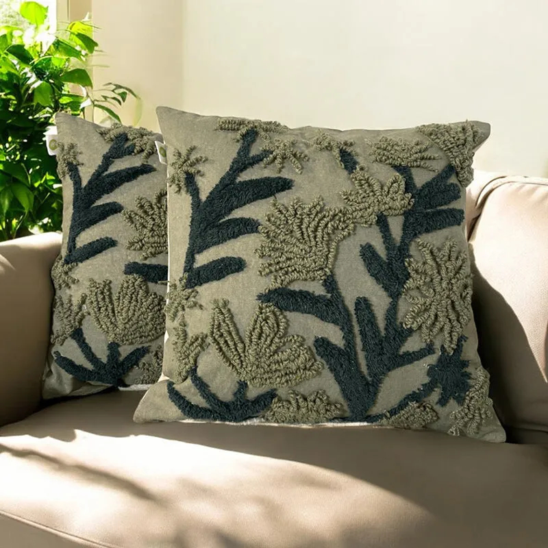 Nord Lush Tufted Cotton Cushion Cover Set - Set Of Two media 2