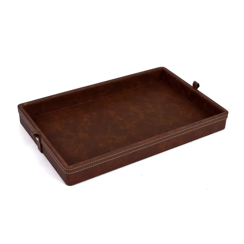 Elara Dote Serving Tray (Dark Brown) - Set Of Two media 6