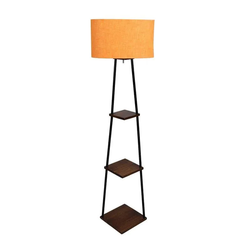 Kyomi Black Pyramid Floor Lamp media 4