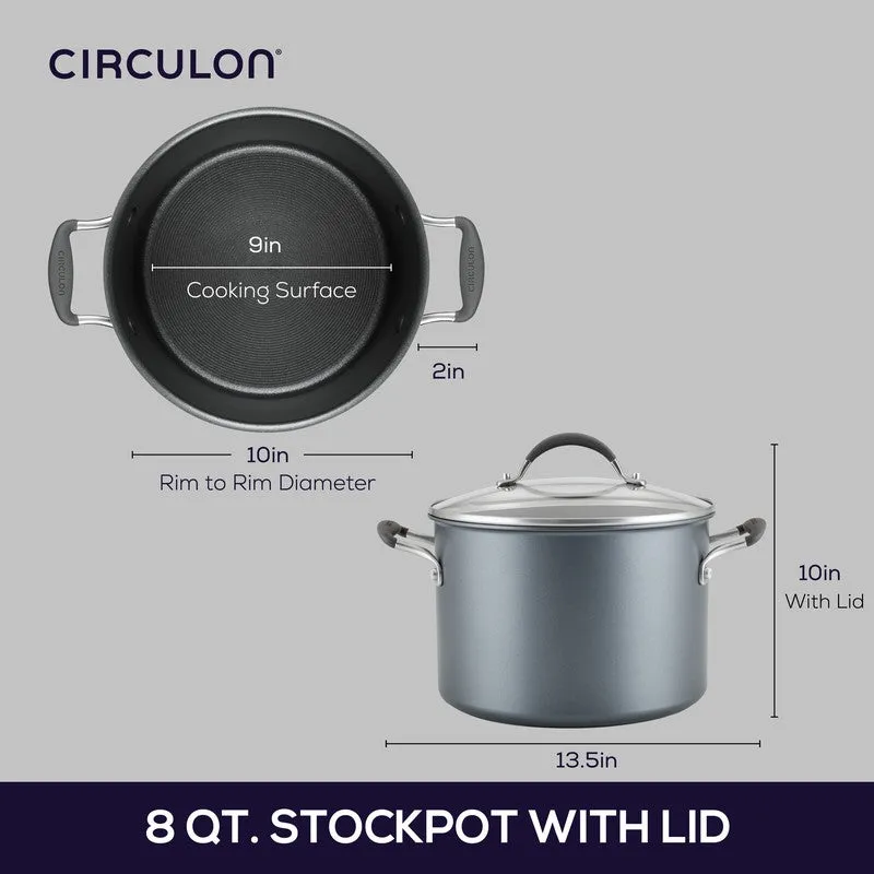 Circulon Aluminum Cooking Pot with Lid - 7580 ML media 14