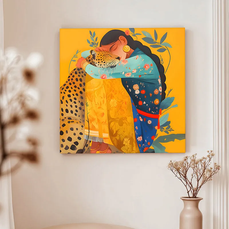 Princess & Leopard Canvas Wall Art media 3