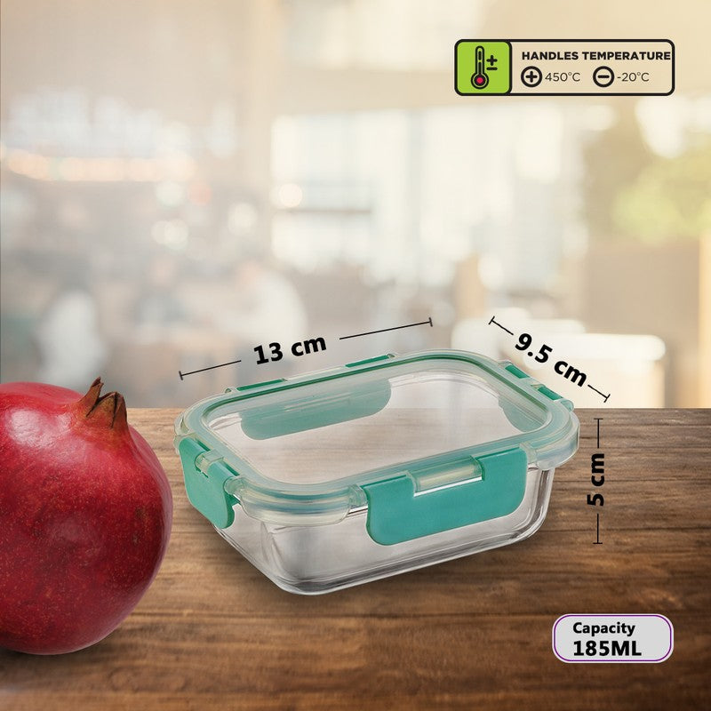 Pakro Leak Proof Glass Lunch Box (185 mL Each) - Set Of Two media 11