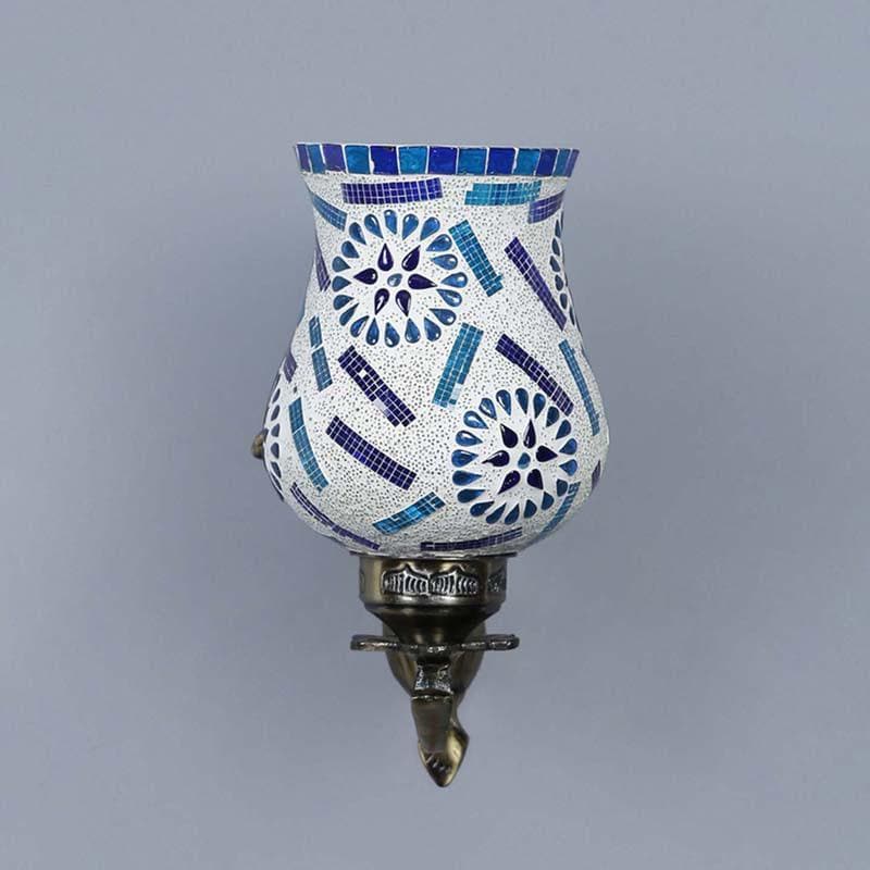Sea Shore Mosaic Glass & Metal Wall Lamp media 6