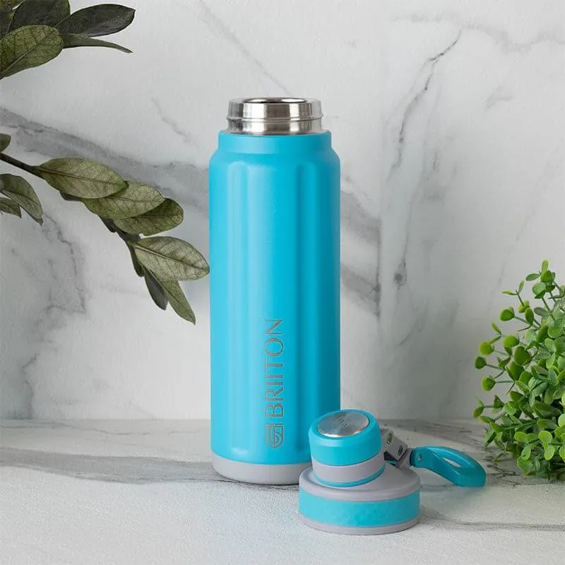 Aqua Alchemy Hot & Cold Thermos Water Bottle (Blue) - 850 mL media 3