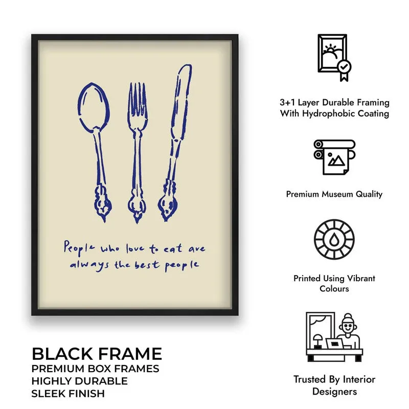 MonoCutlery Archival Canvas Wall Art - Black media 9