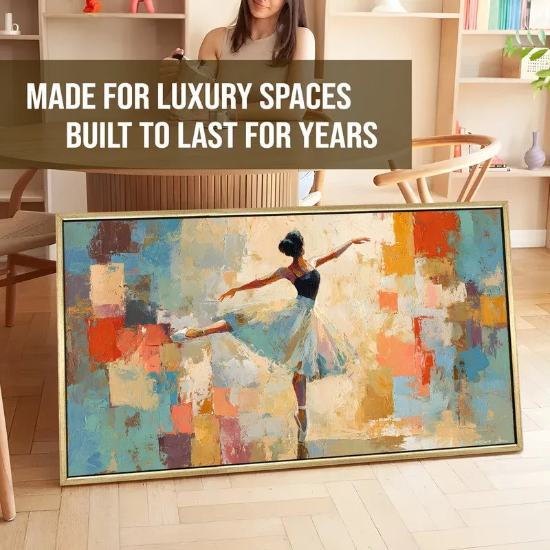 Poised Calm Canvas Wall Painting With Frame media 5