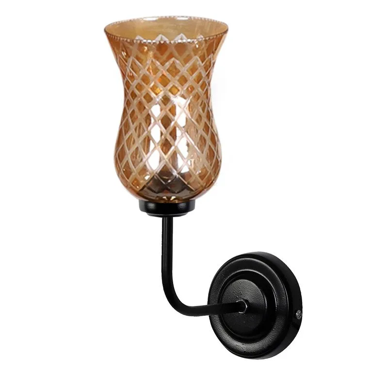 Amber Shine Glass Wall Lamp media 8