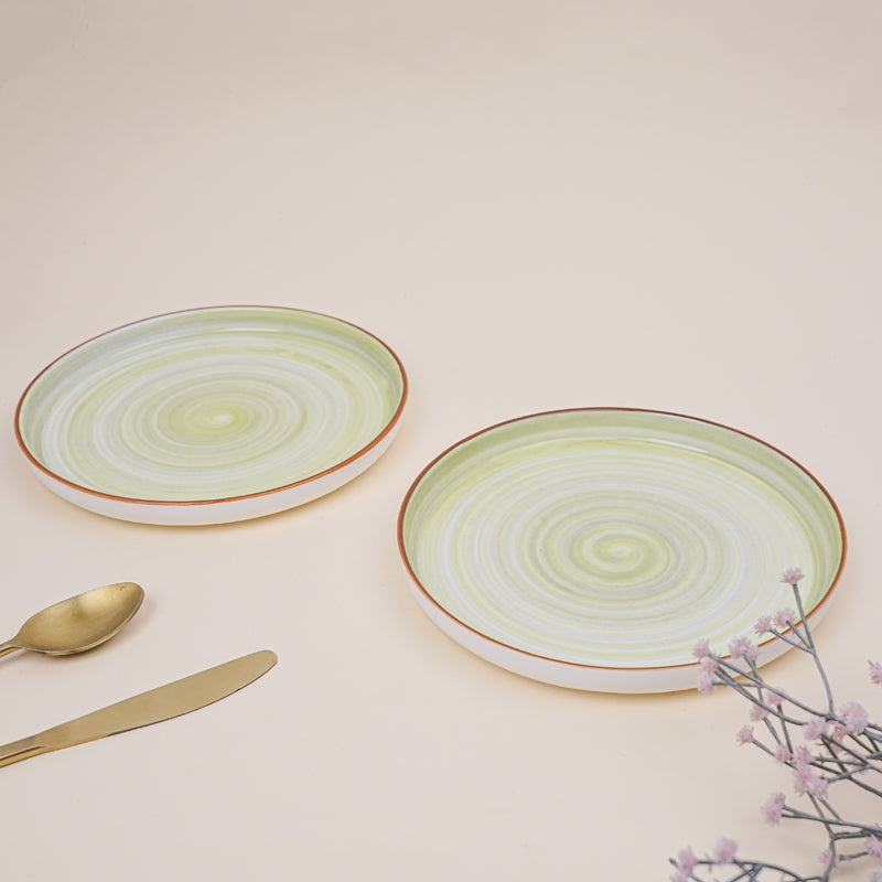 Lunar Green Snack Plate - Set Of Two image 3