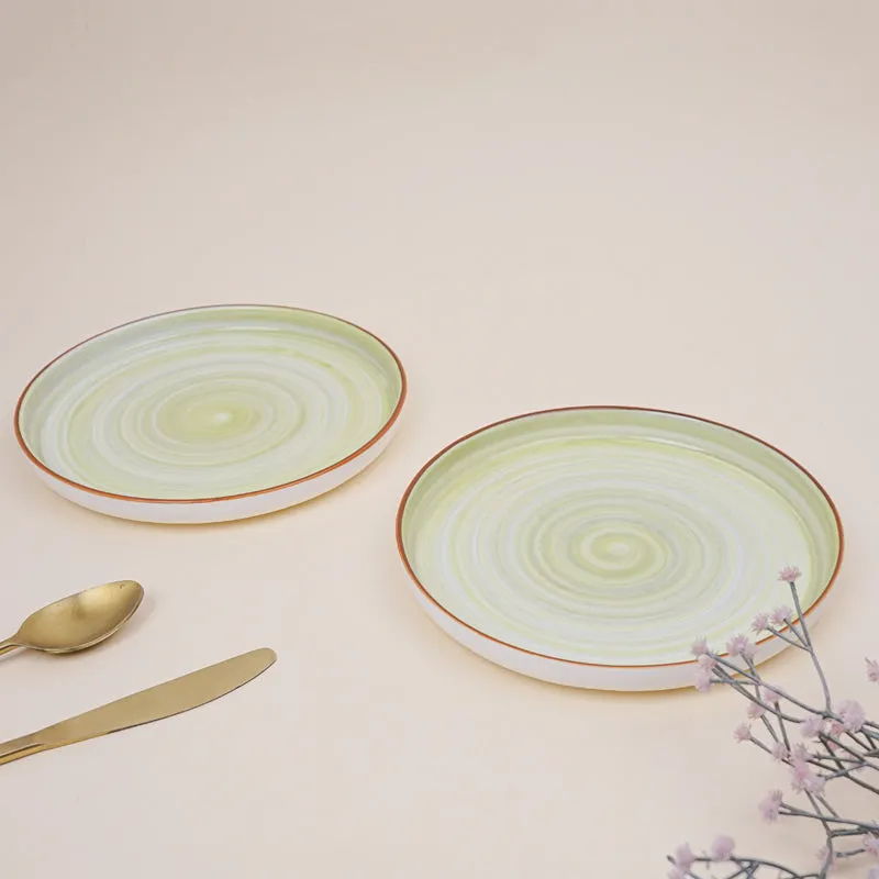 Lunar Green Snack Plate - Set Of Two media 3