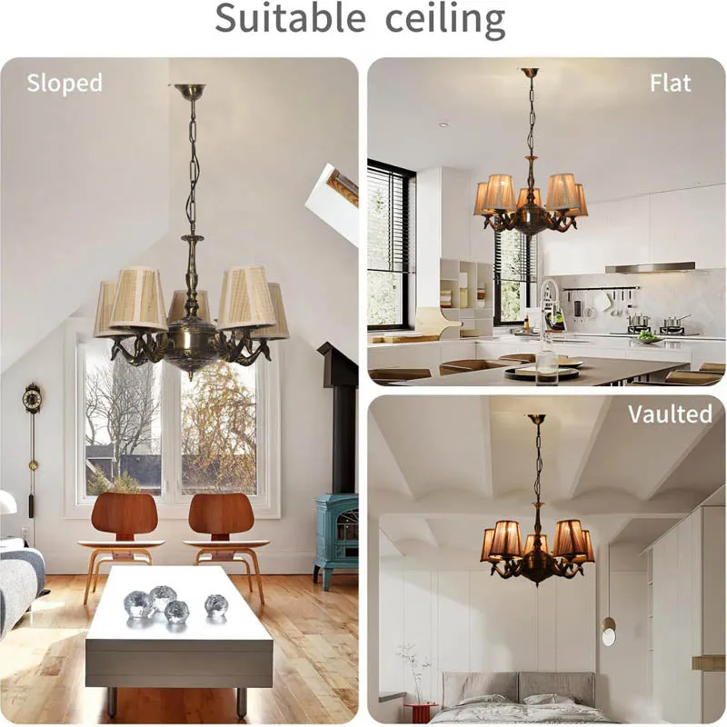 Dahaka Conical Golden Antique Ceiling Lamp media 5