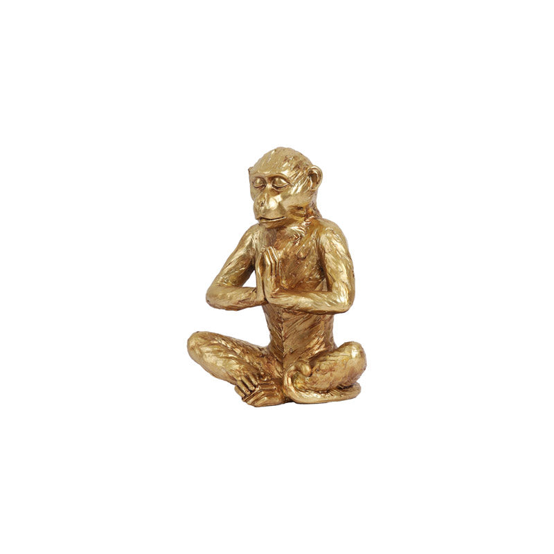 Meditating Monkey Showpiece media 6