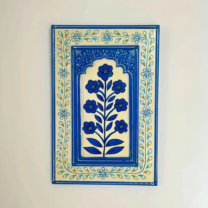 Kalpa Floral Wall Art & Paintings - Blue media 3