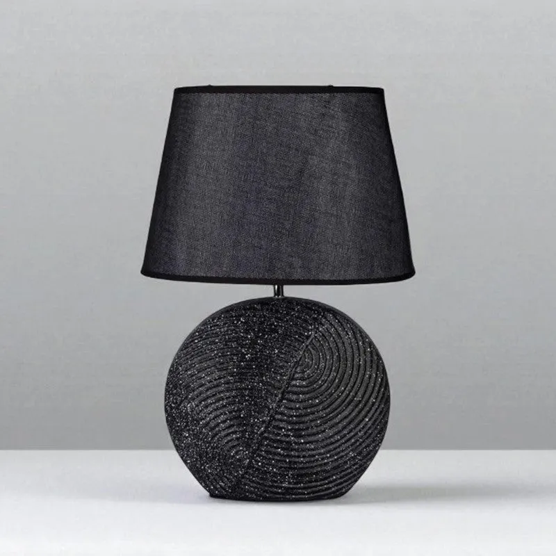 AarviDecor Arden Ceramic Table Lamp - Black media 6