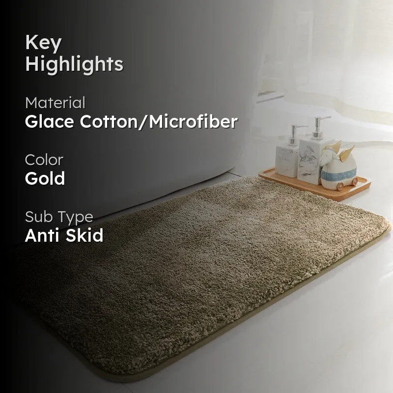 Nuo Luxe Bath Mat - Dull Gold media 2