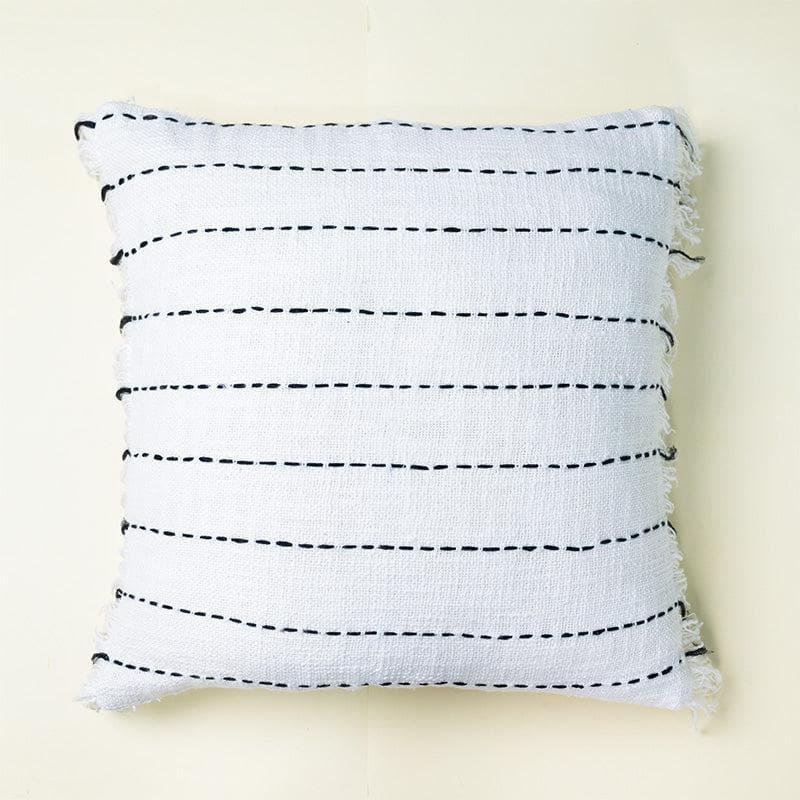 Dottie Embroidered Cotton Cushion Cover - Set Of Two media 3