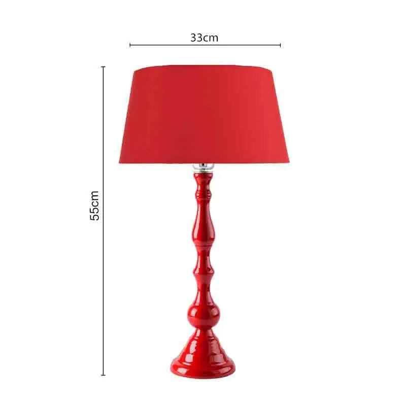 Chilly Fabric Table Lamp - Red media 6