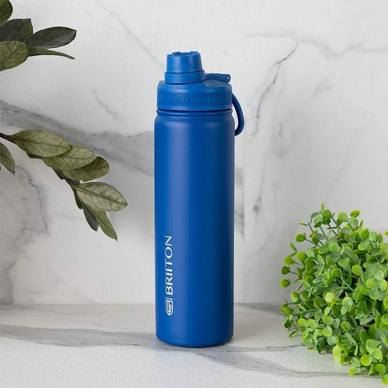 Quench Chic Hot & Cold Thermos Water Bottle (Blue) - 750 mL media 1