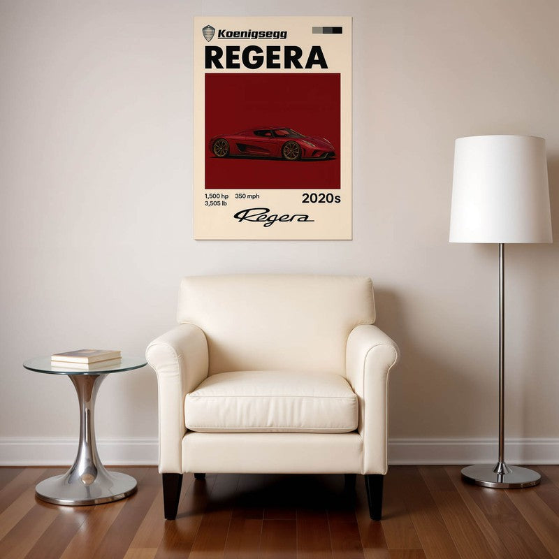 Koenigsegg Regera Legend Wall Poster