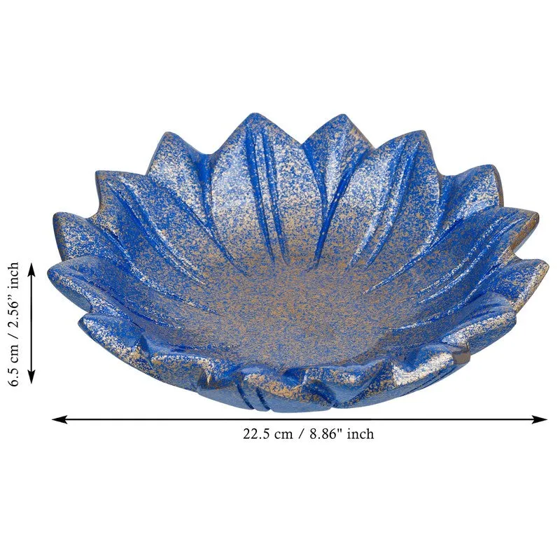 Blue Lotus Resin Urli - Blue media 10