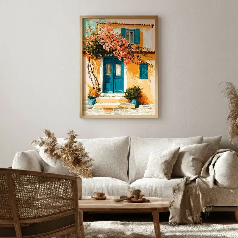 Serapha Canvas Wall Painting With Brown Frame media 6