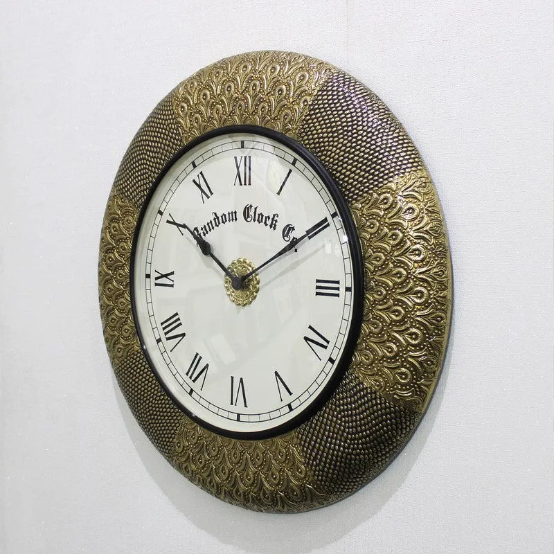 Zenvix Brass Analog Wall Clock media 7