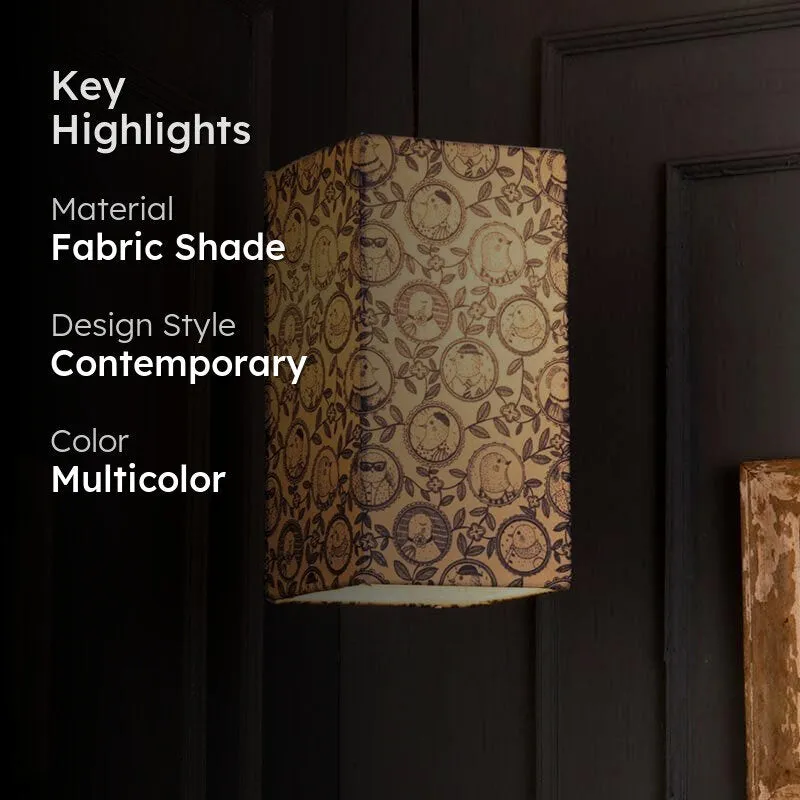 Bird-Bae Fabric Ceiling Lamp media 2