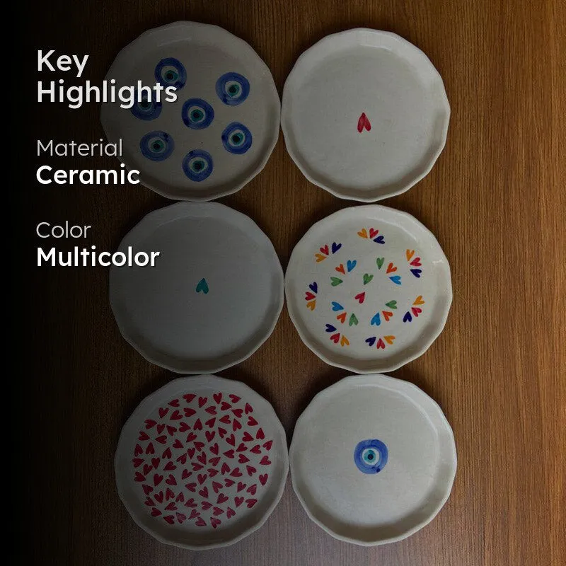 Heartable Snack Plate - Set Of Six media 2