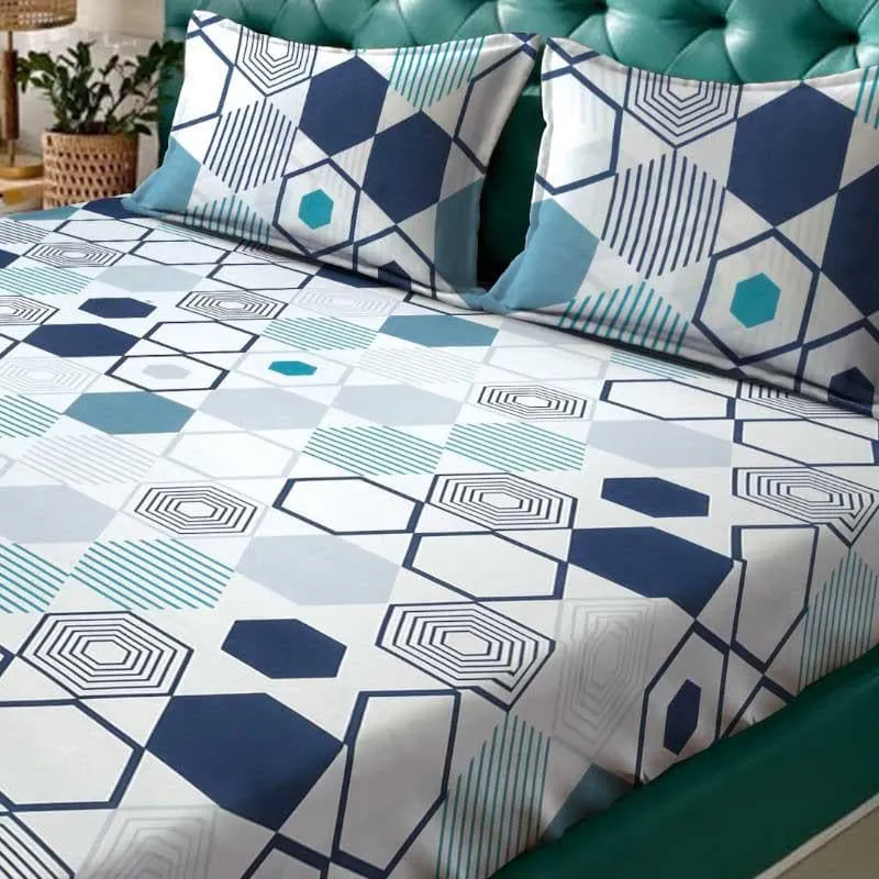 Hexling Slumber Fitted Microfiber Bedsheet - 300 GSM media 5