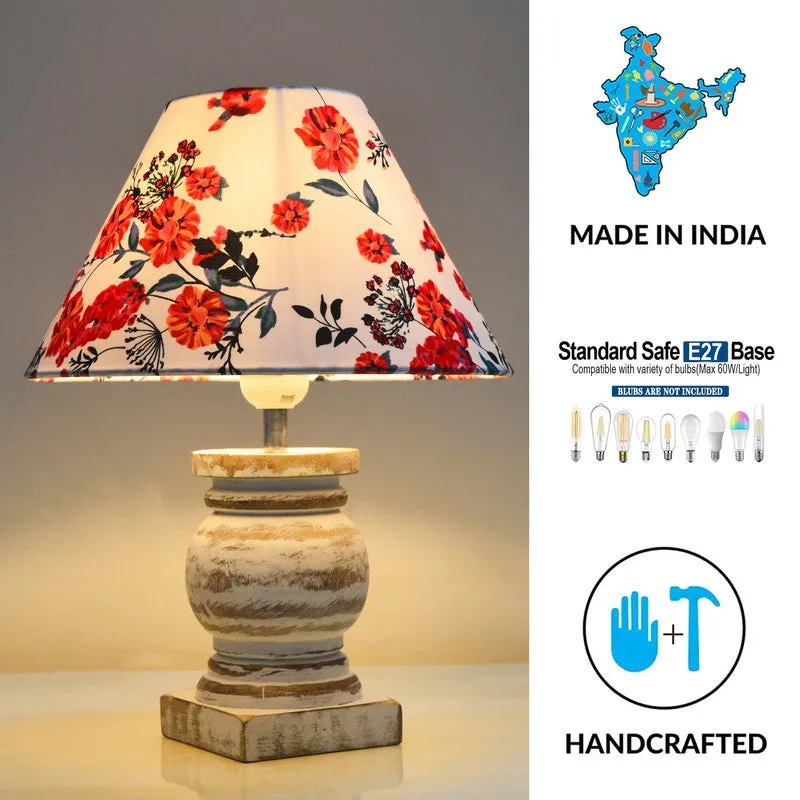 PetalGleam Wooden Table Lamp media 5