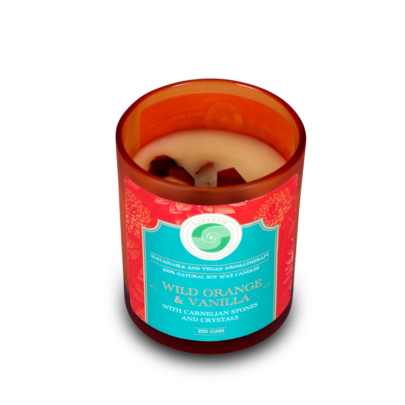 Enchanta Wild Orange and Vanilla Scented Candle media 5