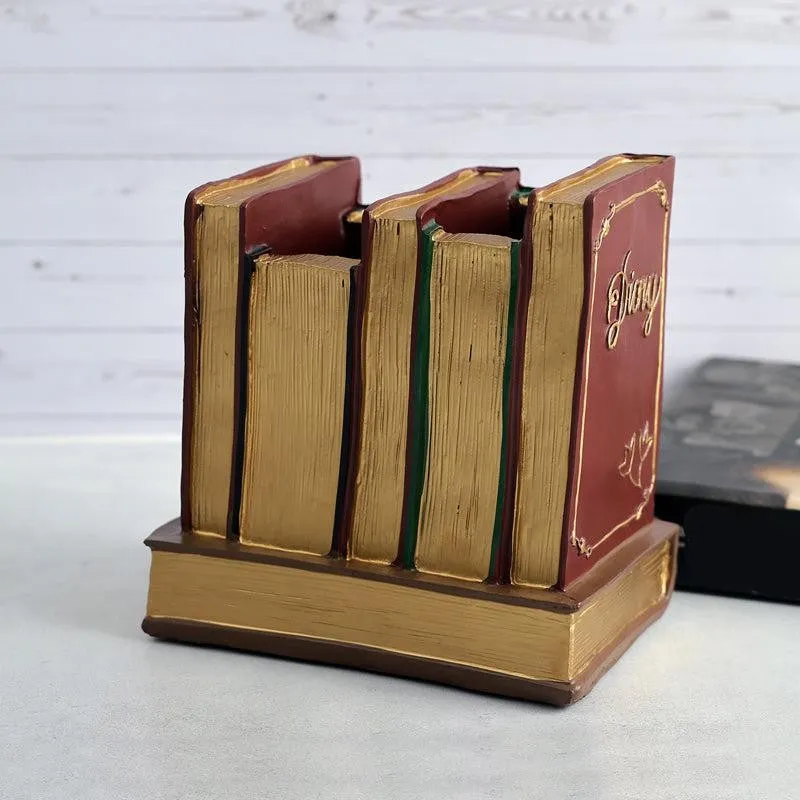 Vintage Resin Library Pen Stand media 3